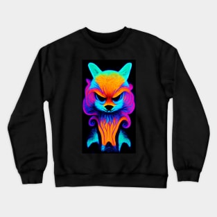 Smirking Fox - Psychedelic Crewneck Sweatshirt